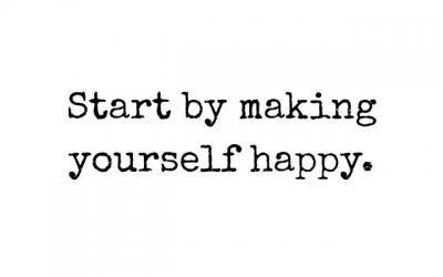 Start by making yourself happy